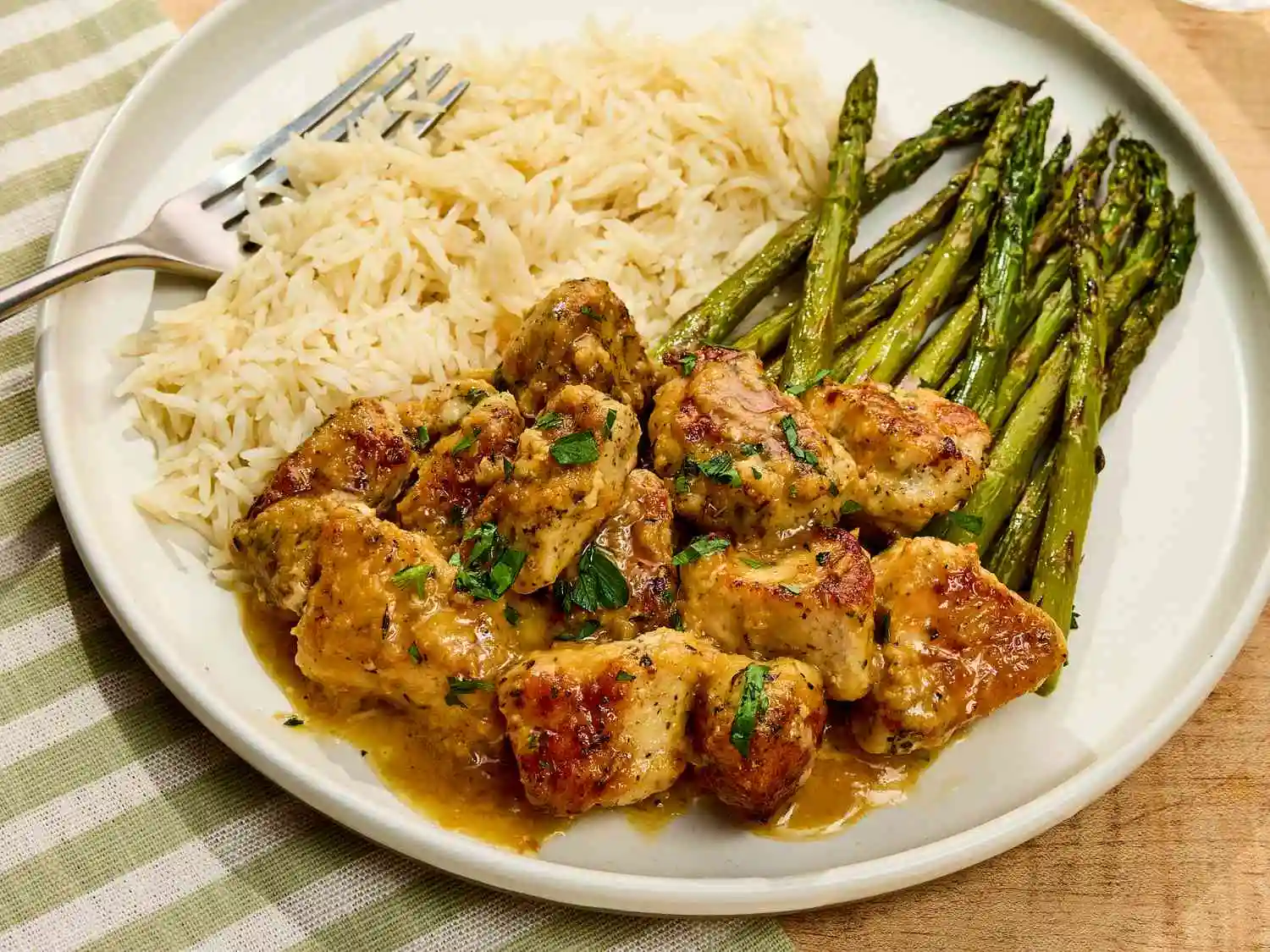 Garlic Butter Chicken with Rice